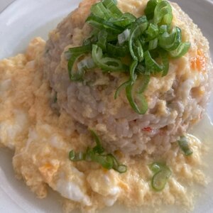 あんかけチャーハン●玉子あんかけハムチャーハン